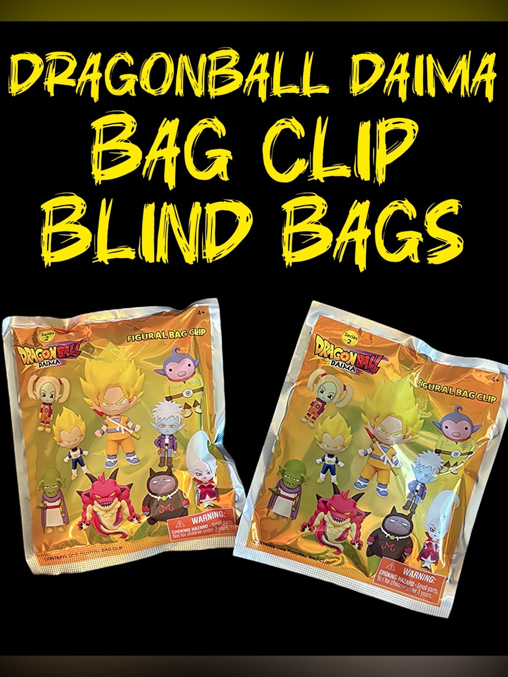 Dragonball Daima Figure Bag Clip Blind Bags x2